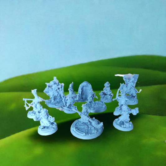 Signum Games Halflings Complete Set with Bonus Minifigures Miniatures Set for TTRPG DnD