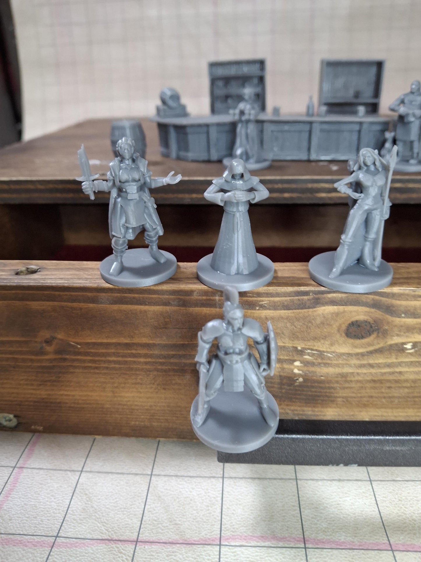 DnD Miniatures | NPC Pack | Tavern Pack | TTRPG Terrain Pack | Tavern w NPC | Tavern Keep | Bar Maid | DnD5e | Dungeons and Dragons