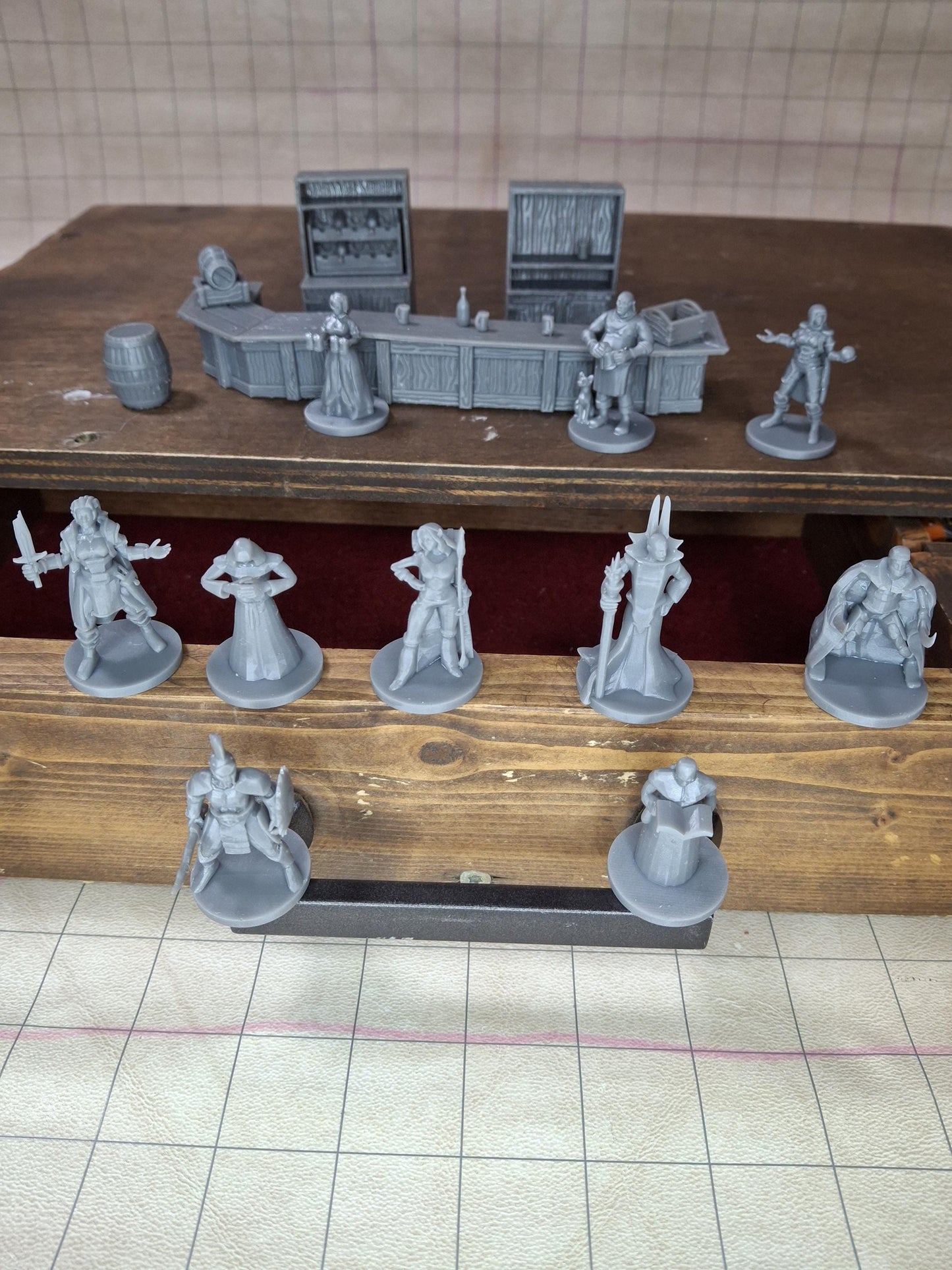 DnD Miniatures | NPC Pack | Tavern Pack | TTRPG Terrain Pack | Tavern w NPC | Tavern Keep | Bar Maid | DnD5e | Dungeons and Dragons