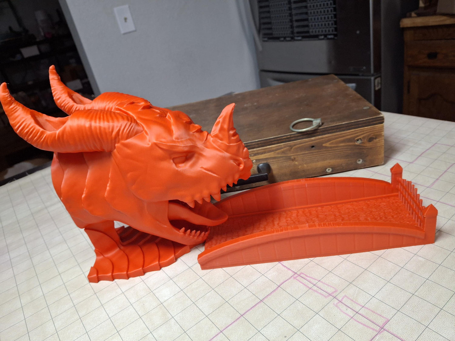 Dragon head Dice Tower | Dice Roller | TTRPG Dice Tower | DnD Dice Roller | Dice Tray | Dragon Tower | Dungeons and Dragons